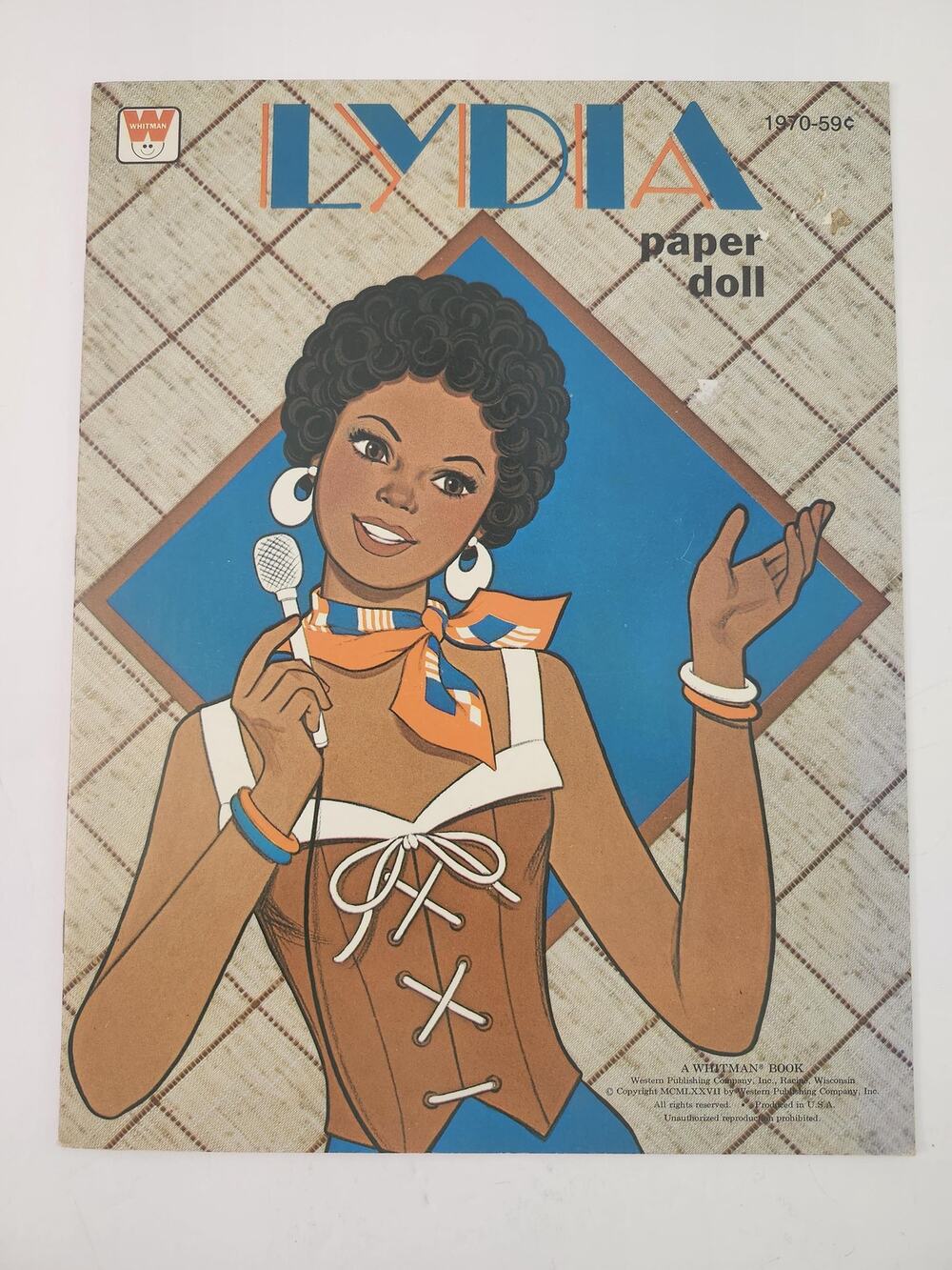 Vintage 1977 Lydia Paper Doll Book Whitman Uncut Retro Fashion Collectible